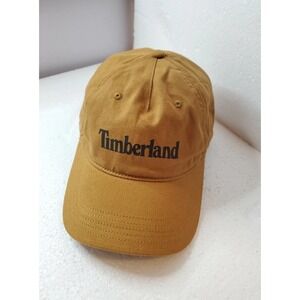 TIMBERLAND SNAPBACK TRUCKER BASEBALL CAP HAT Brown tan MEN'S.